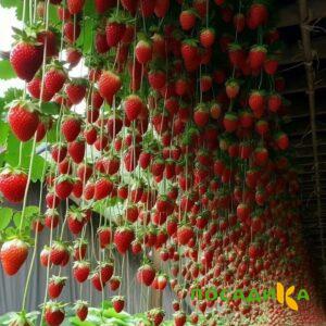 Клубника ампельная Анастасия купить по цене от 370р. в интернет-магазине «Посадика» с доставкой почтой в в Вереяе и по всей России – [изображение №1].
